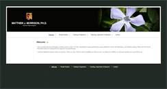 Desktop Screenshot of matthewjmorrisonphd.com